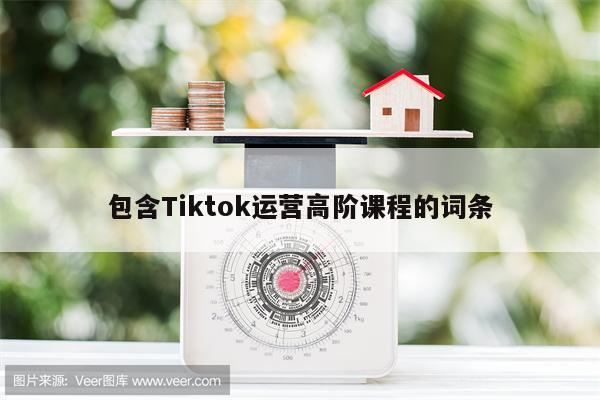 包含Tiktok运营高阶课程的词条