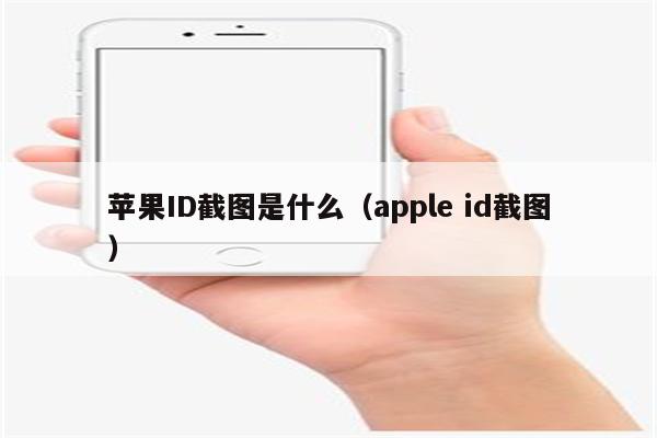 苹果ID截图是什么（apple id截图）