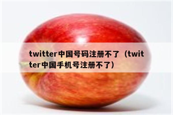 twitter中国号码注册不了（twitter中国手机号注册不了）