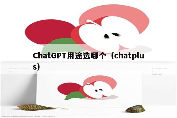 ChatGPT用途选哪个（chatplus）