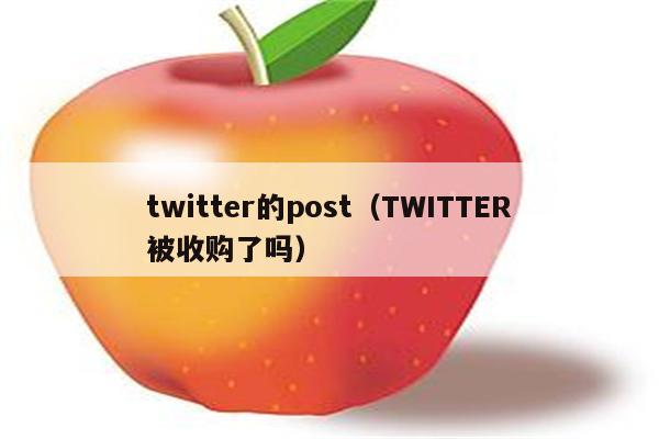 twitter的post（TWITTER被收购了吗）