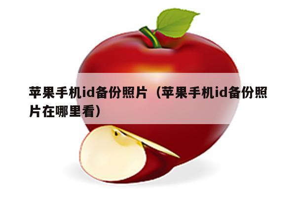 苹果手机id备份照片（苹果手机id备份照片在哪里看）