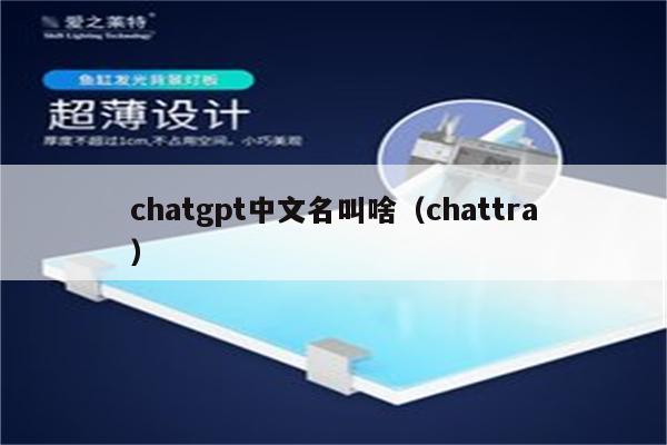 chatgpt中文名叫啥（chattra）