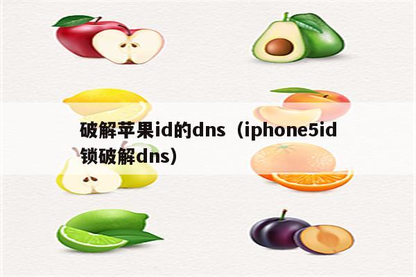 破解苹果id的dns（iphone5id锁破解dns）