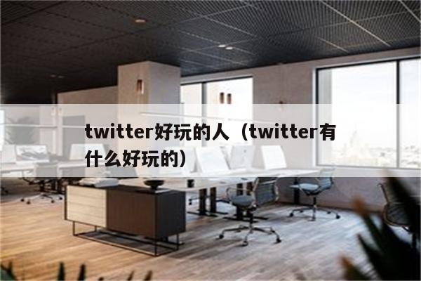 twitter好玩的人（twitter有什么好玩的）