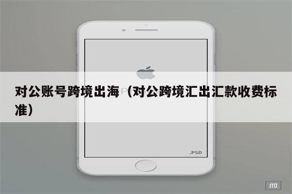 对公账号跨境出海（对公跨境汇出汇款收费标准）