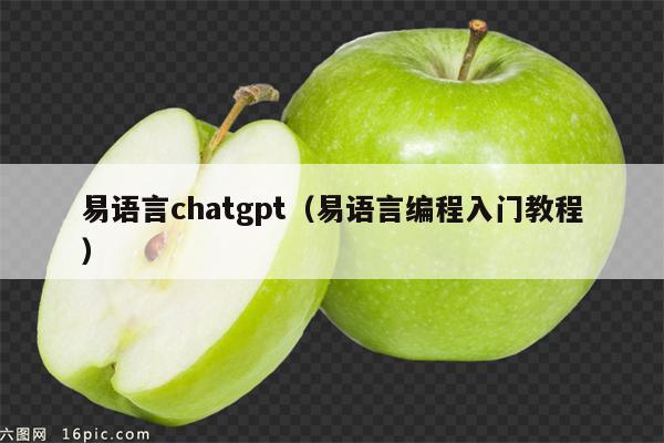 易语言chatgpt（易语言编程入门教程）