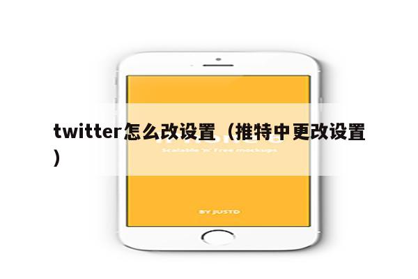 twitter怎么改设置（推特中更改设置）