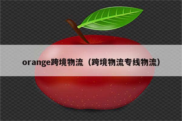 orange跨境物流（跨境物流专线物流）