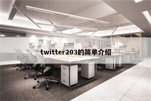 twitter203的简单介绍