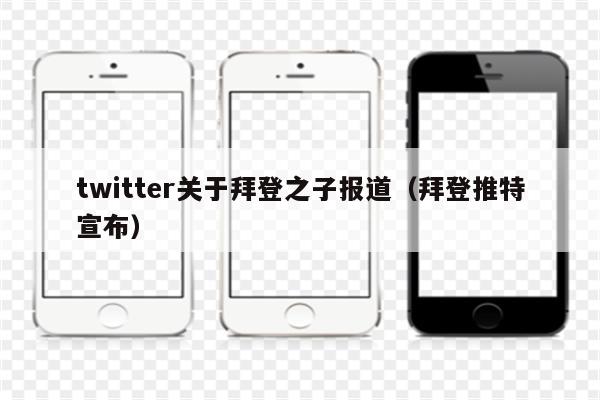 twitter关于拜登之子报道（拜登推特宣布）