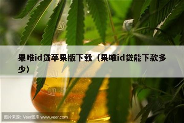 果唯id贷苹果版下载（果唯id贷能下款多少）