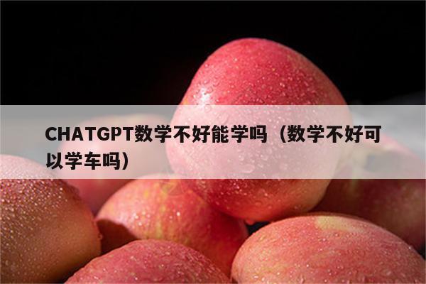 CHATGPT数学不好能学吗（数学不好可以学车吗）