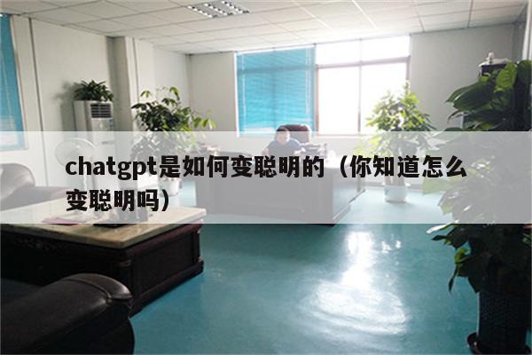 chatgpt是如何变聪明的（你知道怎么变聪明吗）