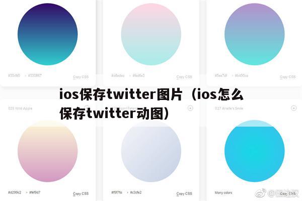 ios保存twitter图片（ios怎么保存twitter动图）