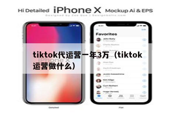 tiktok代运营一年3万（tiktok运营做什么）