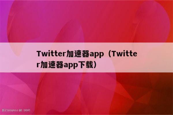 Twitter加速器app（Twitter加速器app下载）