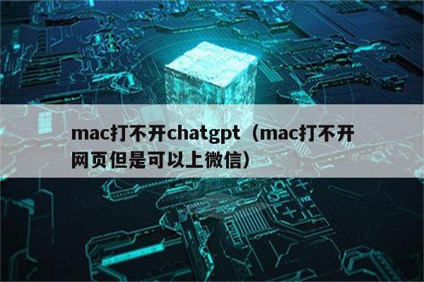 mac打不开chatgpt（mac打不开网页但是可以上微信）