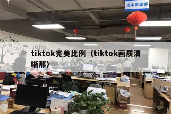 tiktok完美比例（tiktok画质清晰那）