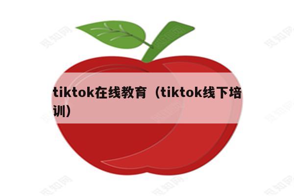 tiktok在线教育（tiktok线下培训）