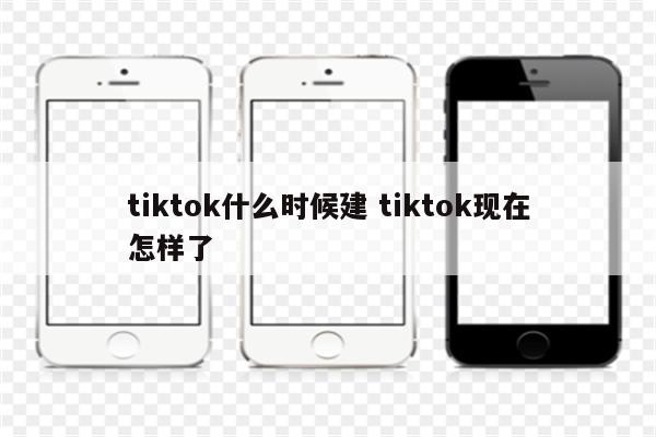 tiktok什么时候建 tiktok现在怎样了