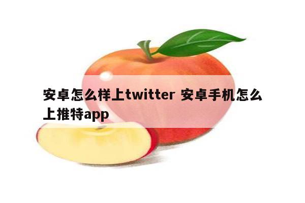 安卓怎么样上twitter 安卓手机怎么上推特app