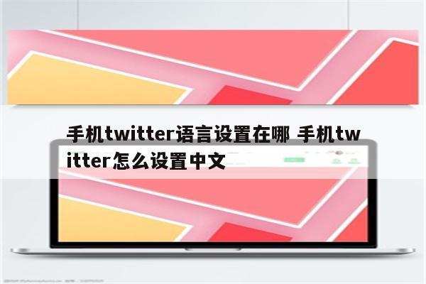 手机twitter语言设置在哪 手机twitter怎么设置中文