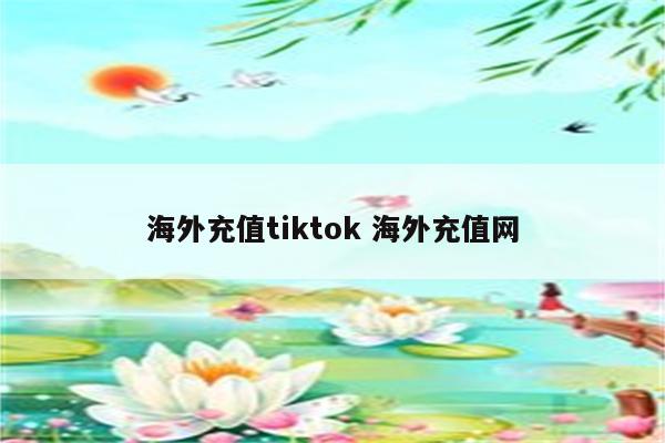 海外充值tiktok 海外充值网