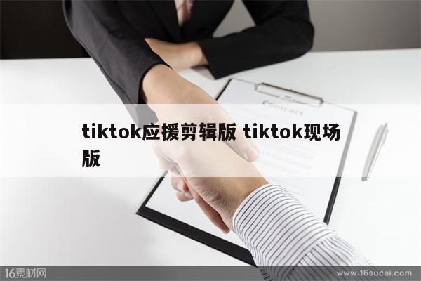 tiktok应援剪辑版 tiktok现场版