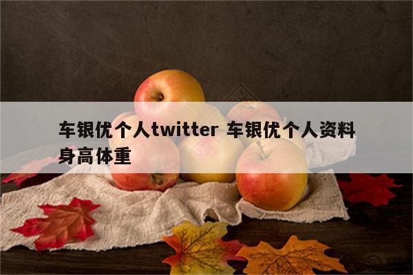 车银优个人twitter 车银优个人资料身高体重