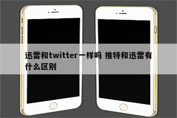 迅雷和twitter一样吗 推特和迅雷有什么区别