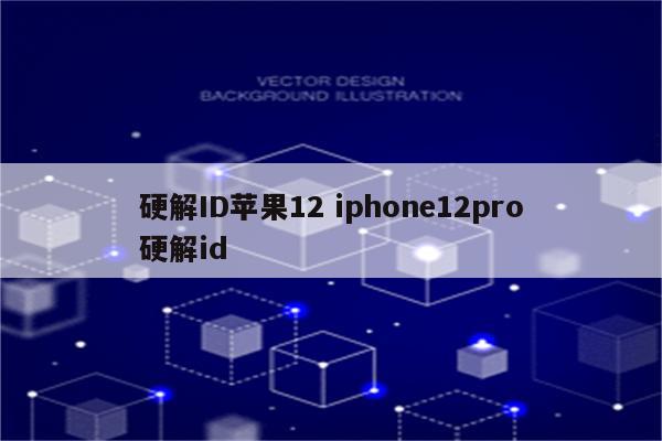 硬解ID苹果12 iphone12pro硬解id