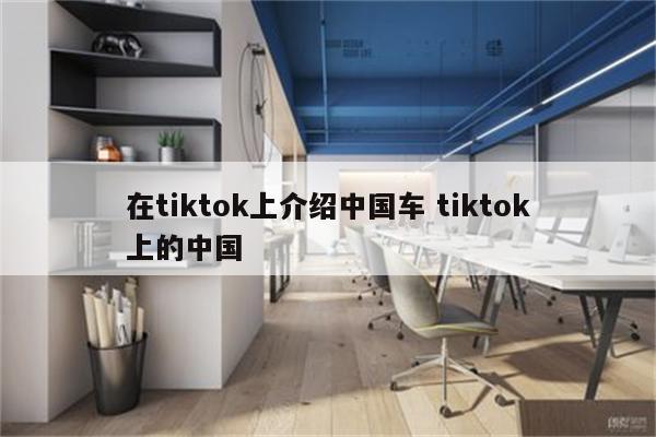 在tiktok上介绍中国车 tiktok上的中国