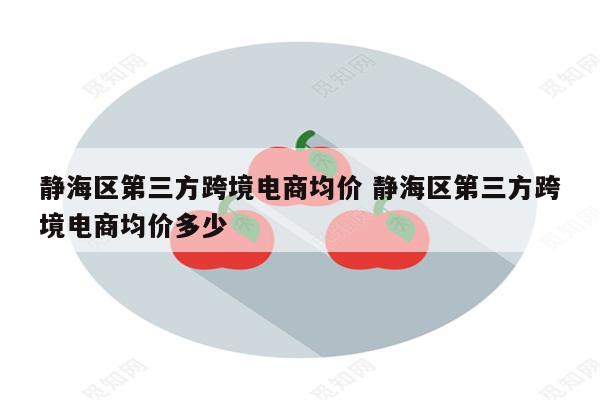 静海区第三方跨境电商均价 静海区第三方跨境电商均价多少