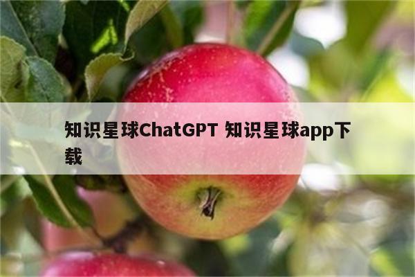 知识星球ChatGPT 知识星球app下载