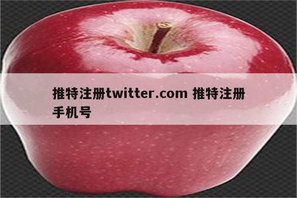 推特注册twitter.com 推特注册手机号