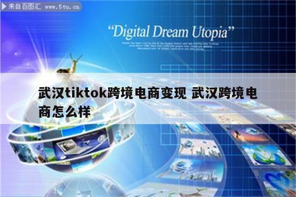 武汉tiktok跨境电商变现 武汉跨境电商怎么样