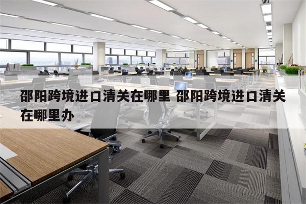 邵阳跨境进口清关在哪里 邵阳跨境进口清关在哪里办