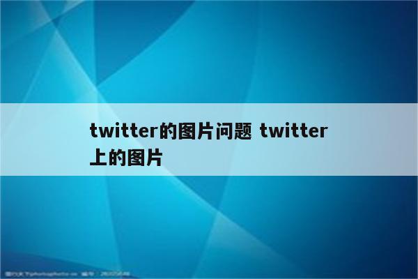 twitter的图片问题 twitter上的图片