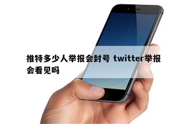 推特多少人举报会封号 twitter举报会看见吗