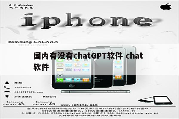 国内有没有chatGPT软件 chat 软件