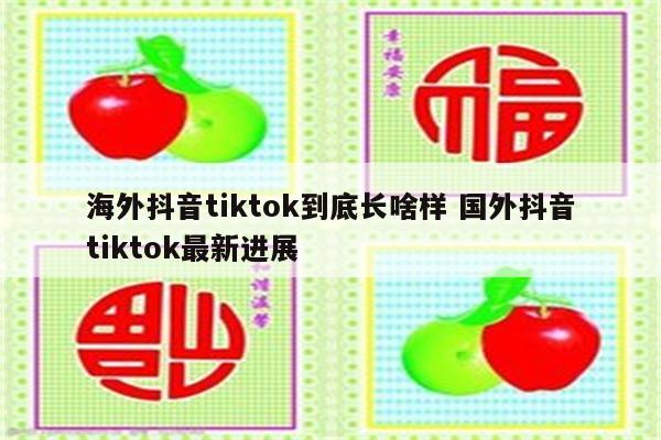 海外抖音tiktok到底长啥样 国外抖音tiktok最新进展