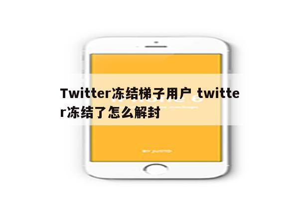 Twitter冻结梯子用户 twitter冻结了怎么解封