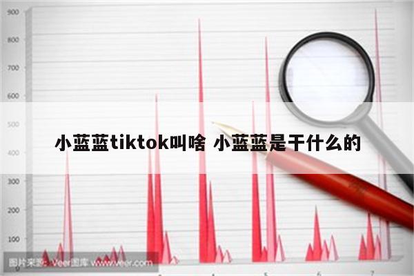 小蓝蓝tiktok叫啥 小蓝蓝是干什么的