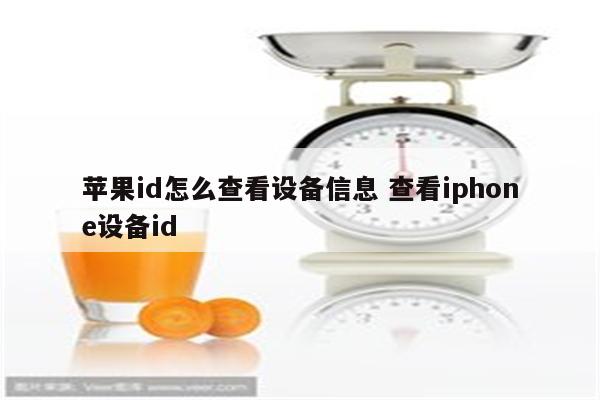 苹果id怎么查看设备信息 查看iphone设备id