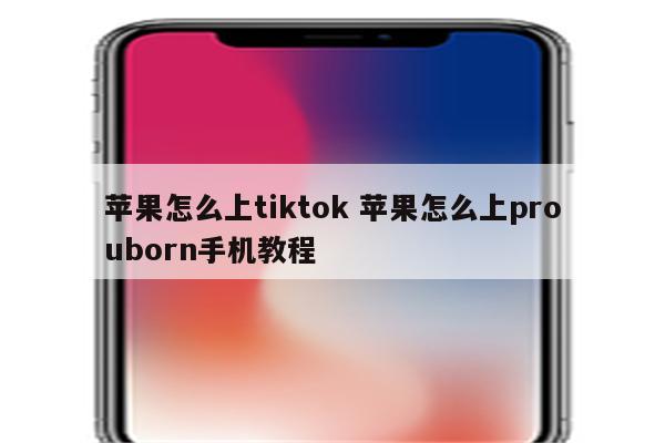 苹果怎么上tiktok 苹果怎么上prouborn手机教程