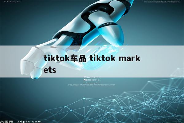 tiktok车品 tiktok markets