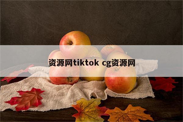 资源网tiktok cg资源网