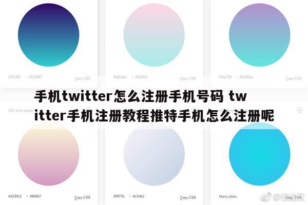 手机twitter怎么注册手机号码 twitter手机注册教程推特手机怎么注册呢