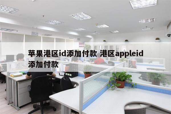 苹果港区id添加付款 港区appleid添加付款